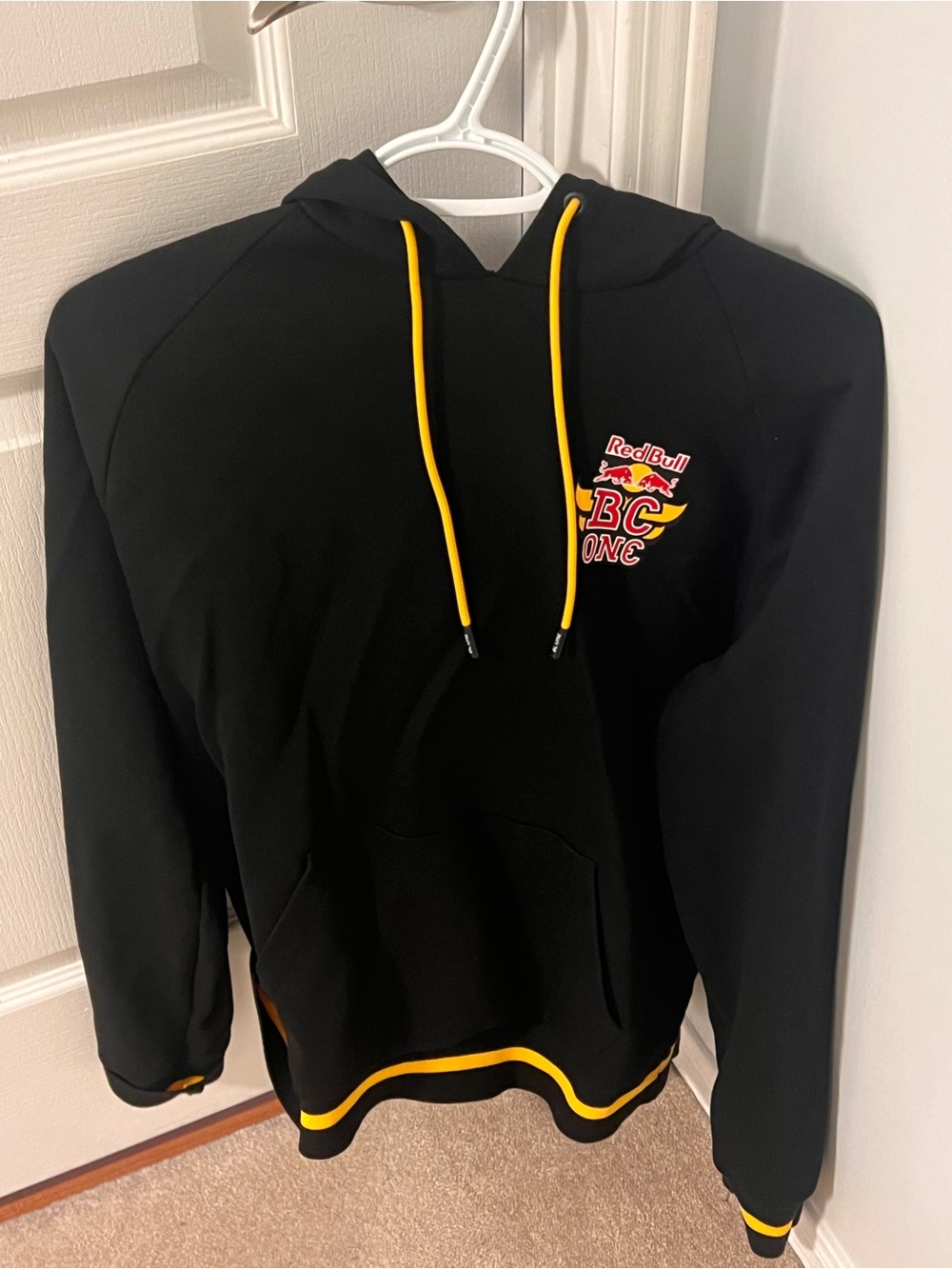 Red Bull BC One Black Hoodie with Yellow Trim